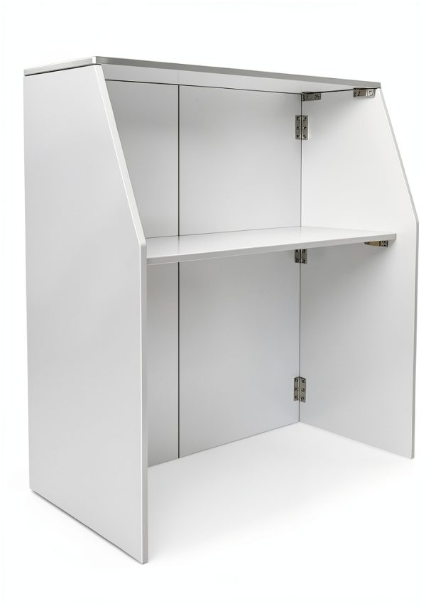 MOQNISE Foldable Bar Aluminum Portable Event Bar White-1