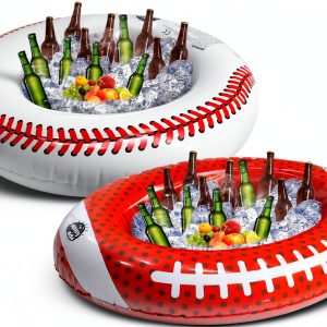 WUEURU Inflatable Ice Serving Bars Portable Green White-0