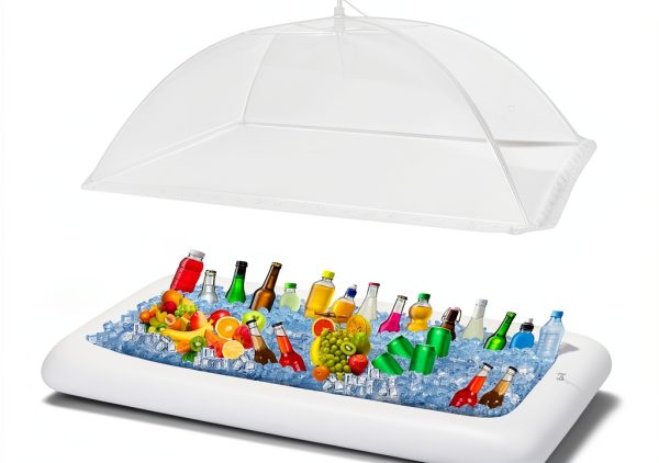 CLOTHUP Inflatable Serving Bar Reusable Modern White-0