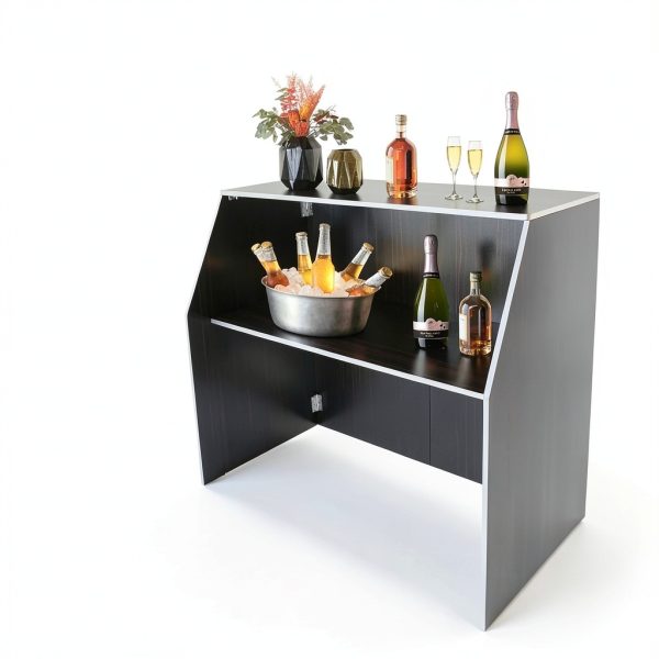 RTUSUML 4ft Freestanding Event Bar Foldable Portable Durable-1