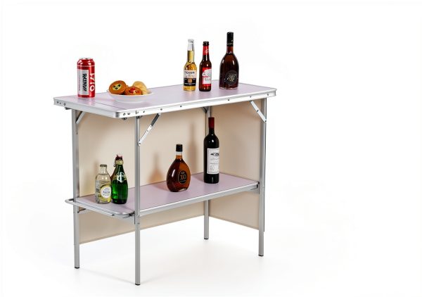 REDCAMP Portable Bar Table Foldable Aluminum Outdoor Modern-5