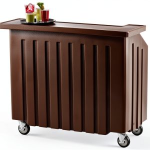 Cambro Commercial Portable Bar 5 Bottle Rail Dark Brown-0