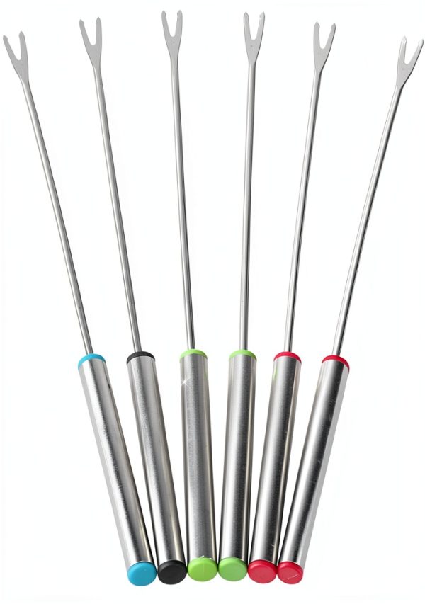 Cunyuer Fondue Forks Stainless Steel Fondue Sticks-7
