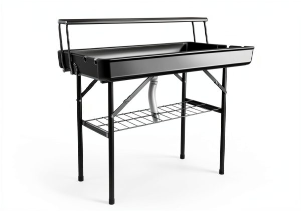 A AIKOOL ICE TABLE Outdoor Cooler Table HDPE Top Foldable-2