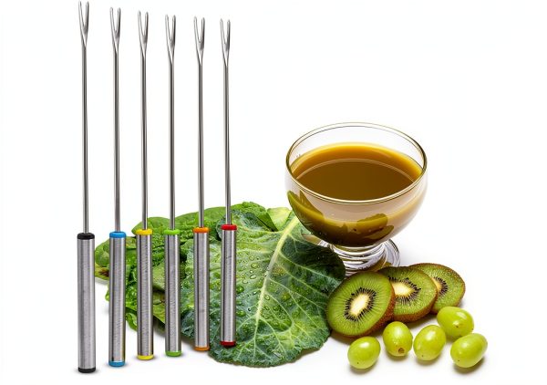 Cunyuer Fondue Forks Stainless Steel Fondue Sticks-8