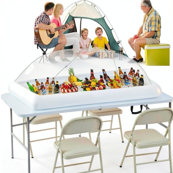 Inflatable Food Bar HBlife White Polyester-3