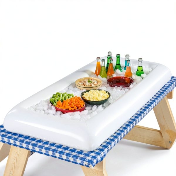 CLOTHUP Inflatable Serving Bar Reusable Modern White-3