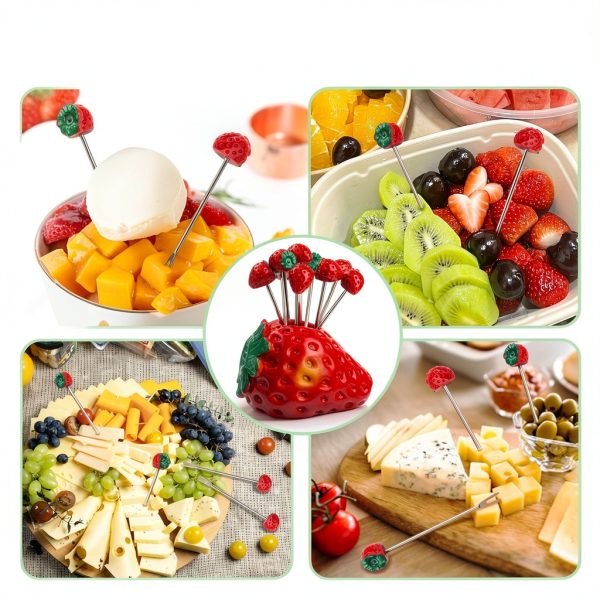 Esdallina Stainless Steel Fruit Forks Camping-3