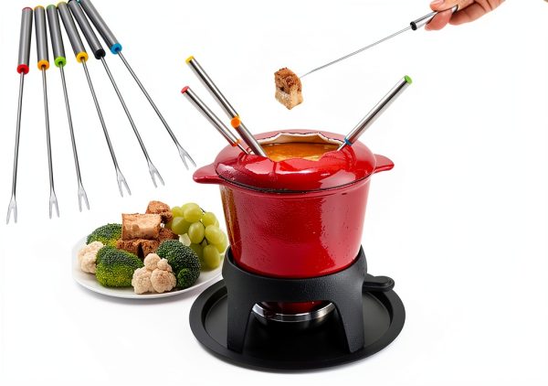 Cunyuer Fondue Forks Stainless Steel Fondue Sticks-1