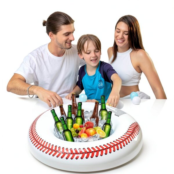 WUEURU Inflatable Ice Serving Bars Portable Green White-4
