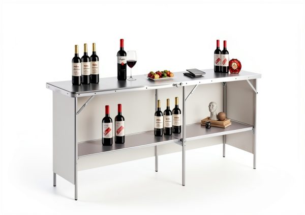 REDCAMP Portable Bar Table Foldable Aluminum Outdoor Modern-2