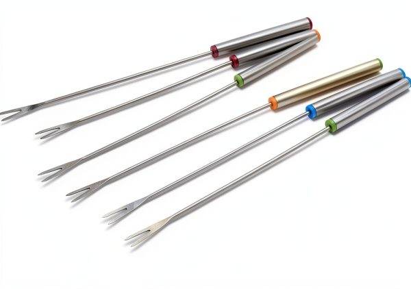 Flylin Stainless Steel Fondue Forks Kitchen Dining-1