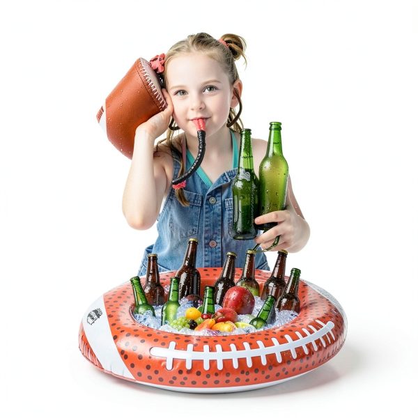 WUEURU Inflatable Ice Serving Bars Portable Green White-6