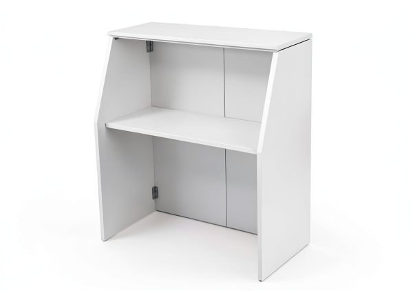 MOQNISE Foldable Bar Aluminum Portable Event Bar White-7