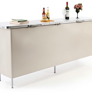 REDCAMP Portable Bar Table Foldable Aluminum Outdoor Modern-0