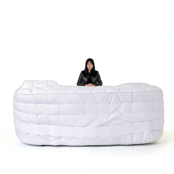SAYOK Inflatable Bar Booth White Fabric Wedding Promotion-3