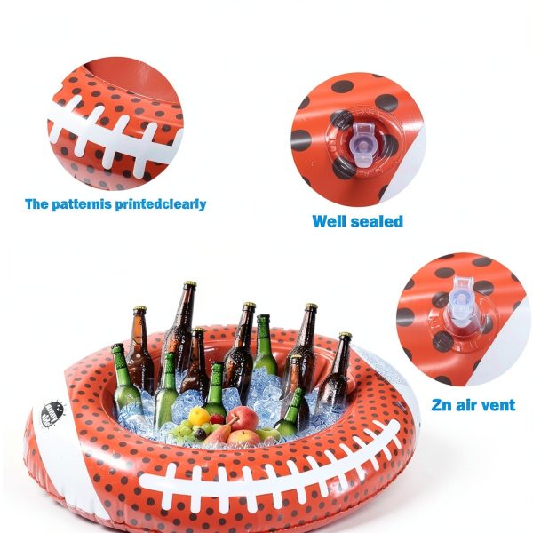 WUEURU Inflatable Ice Serving Bars Portable Green White-3