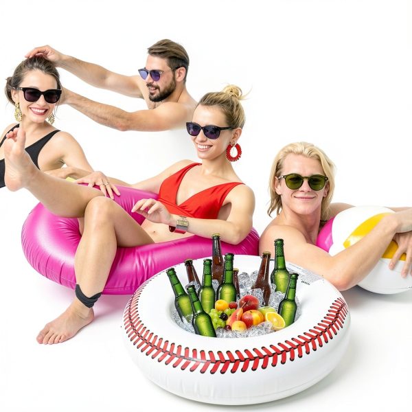 WUEURU Inflatable Ice Serving Bars Portable Green White-2
