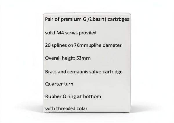 Brass Faucet Cartridge Huashan Lever Pair 0.5in M4 Screw Set-2