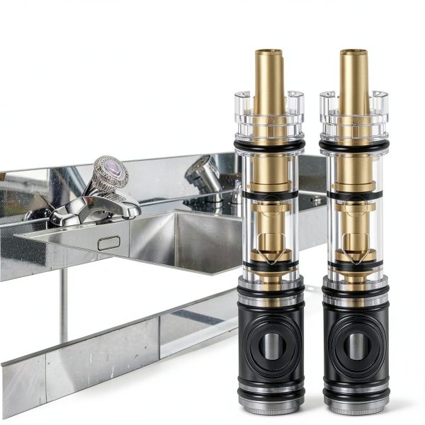 Enhon Moen Faucet Cartridge Replacement Kit 2 Pack Brass Durable Set-2