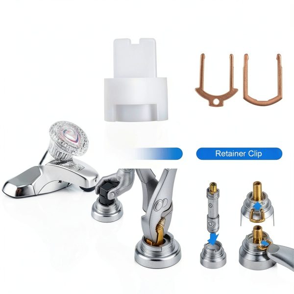 Enhon Moen Faucet Cartridge Replacement Kit 2 Pack Brass Durable Set-4