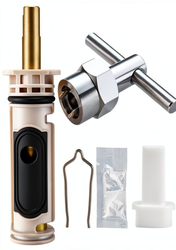 Tearel 1222 Faucet Cartridge Kit with Puller Brass Plastic for Moen-0