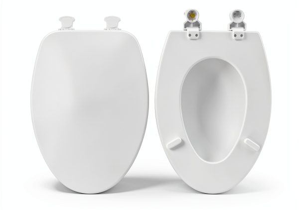 CHURCH Toilet Seat Bemis Elongated White Seat with Easy Clean Hinges-2