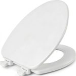 CHURCH Toilet Seat Bemis Elongated White Seat with Easy Clean Hinges-0