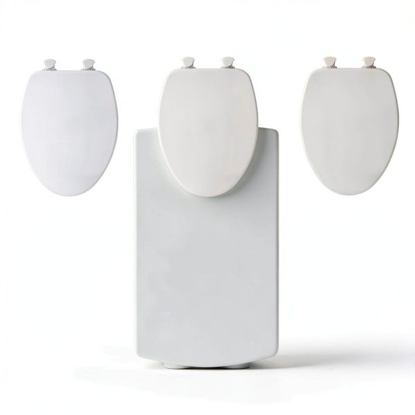 CHURCH Toilet Seat Bemis Elongated White Seat with Easy Clean Hinges-3